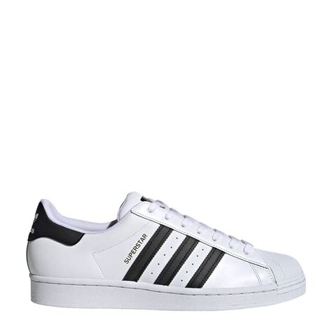 adidas wit zwart superstar|adidas superstar sneakers.